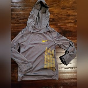 NIKE LIGHT-WEIGHT DRI-FIT GRAY HOODIE SZ 3T EXCELLENT CONDITION